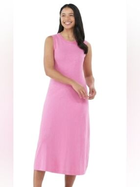NWOT Time & Tru Sleeveless Pink Tank Maxi Dress